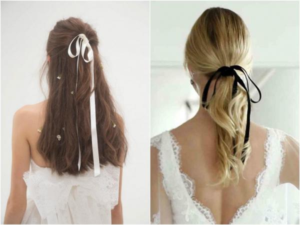 rubans pour coiffure mariée